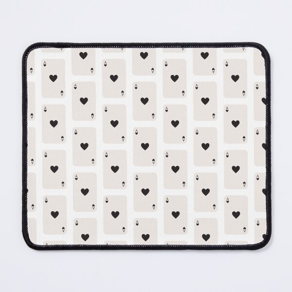 Item preview, Black & Beige Retro Aesthetic Ace of Hearts Playing Card Design, Casino Vibes, Minimalist Artwork designed and sold by SpringTeaDesigns.