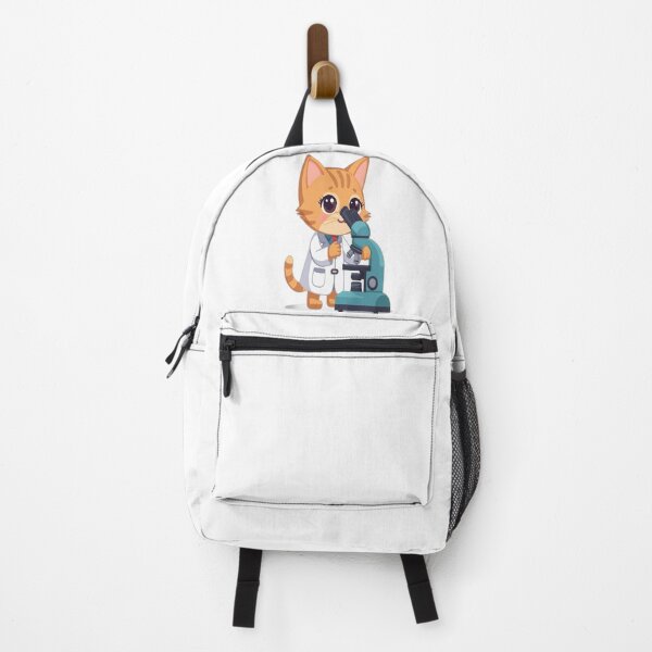 Item preview, Cute Scientist Cat Looking Through Microscope Digital Art designed and sold by shop0102.