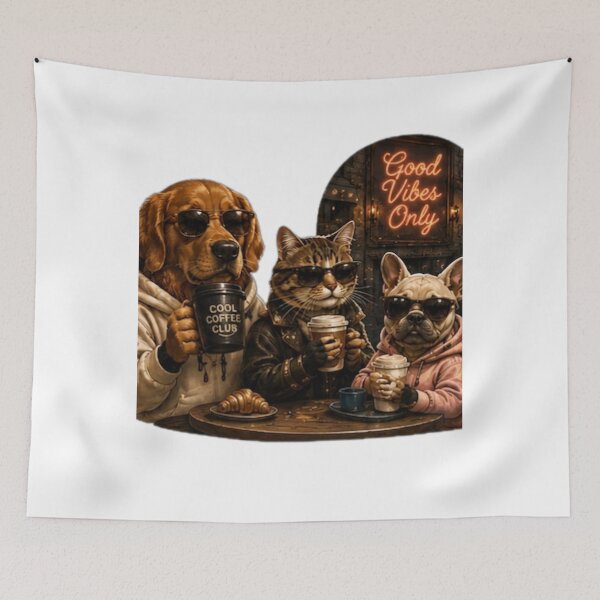 Item preview, Good Vibes Coffee Club designed and sold by DailyDoodlesBySumbul.