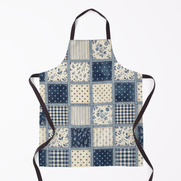 Aperçu de l'œuvre Indigo Patchwork Quilt créée et vendue par MoonwoodStudio.