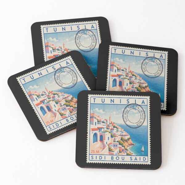 Item preview, Sidi Bou Said Tunisia Postage Stamp Travel Sticker designed and sold by stickercuffs.