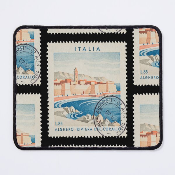 Item preview, Alghero Sardinia Riviera del Corallo Postage Stamp Sticker designed and sold by stickercuffs.