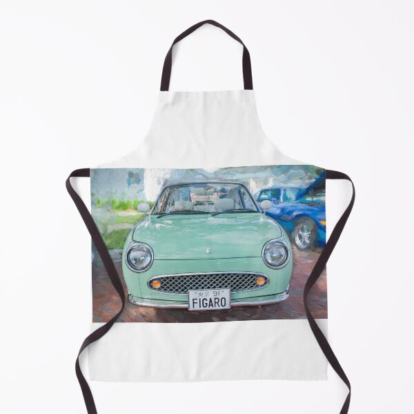 Item preview, 1991 Nissan Figaro Emerald Green and White Roof Isolated Paint Style Print designed and sold by RichFrancoCars.