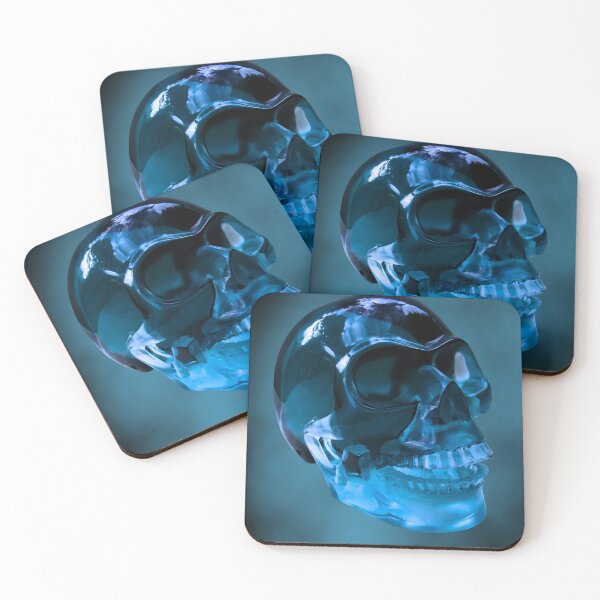 Item preview, 3D Crystal Skull in Blue Flame Graphic designed and sold by ozel-baski54.