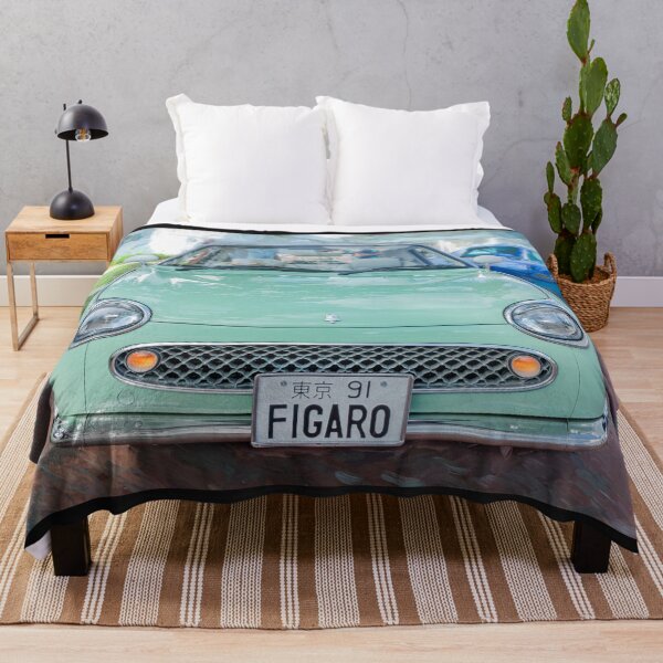 Item preview, 1991 Nissan Figaro Emerald Green and White Roof Isolated Paint Style Print designed and sold by RichFrancoCars.
