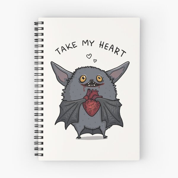 Item preview, Take My Heart Cute Gothic Bat | Funny Dark Humor Monster | Anatomical Heart Cartoon T-Shirt designed and sold by Aida Drogan.