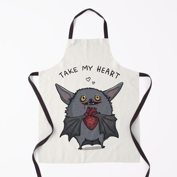 Item preview, Take My Heart Cute Gothic Bat | Funny Dark Humor Monster | Anatomical Heart Cartoon T-Shirt designed and sold by Aida Drogan.