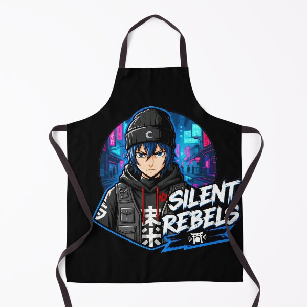 Item preview, Silent Rebels Anime Cyberpunk Streetwear Graphic designed and sold by DigitalArtx-com.