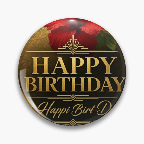Item preview, Doctor Bird Birthday Card — Gold Hibiscus designed and sold by Wappyking1977.