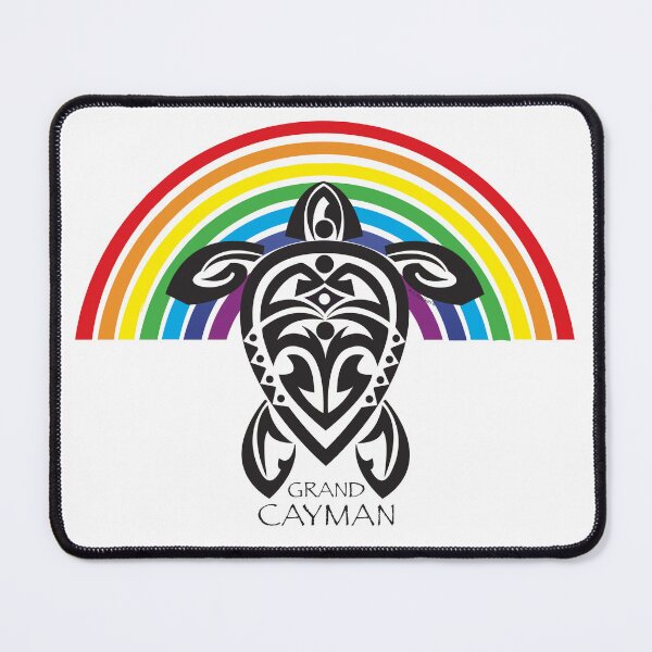 Item preview, Tribal Turtle Tattoo Rainbow Grand Cayman designed and sold by srwdesign.