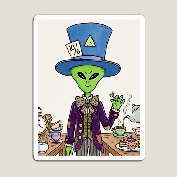 Item preview, The mad hatter alien designed and sold by ArtistryAlch.