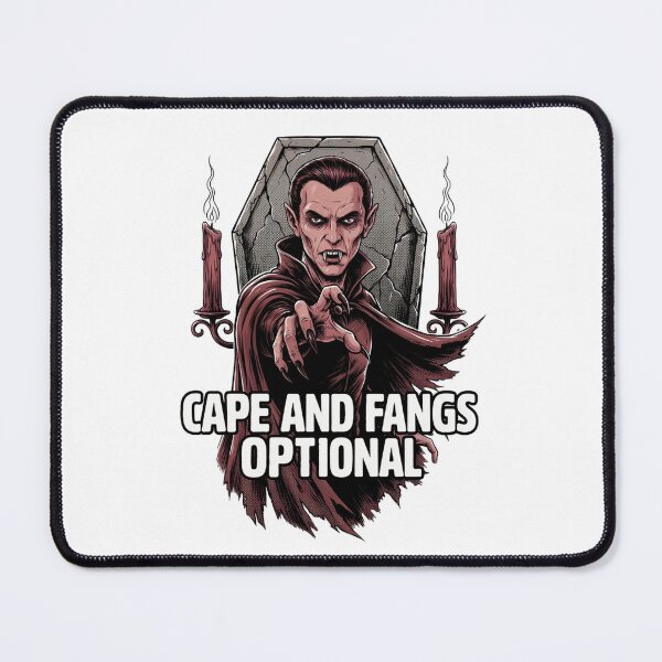 Item preview, Cape And Fangs Optional, Vampire Horror Movie Vintage designed and sold by CryptReel.
