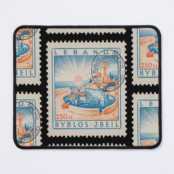Item preview, Byblos Lebanon Mediterranean Postage Stamp Travel Sticker designed and sold by stickercuffs.