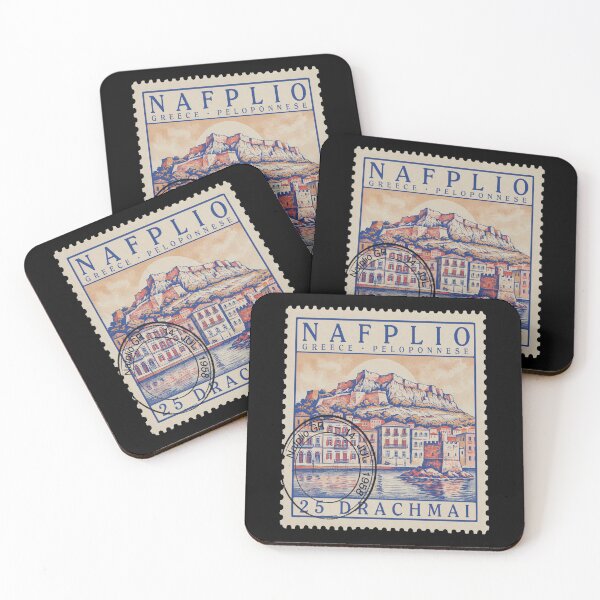 Item preview, Nafplio Greece Peloponnese Postage Stamp Travel Sticker  designed and sold by stickercuffs.