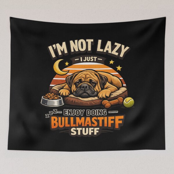 Item preview, I'm Not Lazy I Just Enjoy Doing Bullmastiff Stuff - Funny Bullmastiff Dog Lover designed and sold by SidTastic .