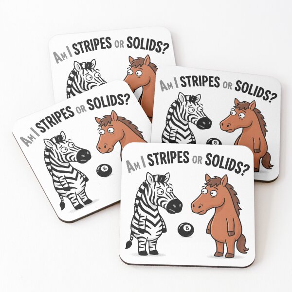Item preview, Am I Stripes or Solids Zebra vs Horse Pool Graphic designed and sold by ThreadRiotTees.