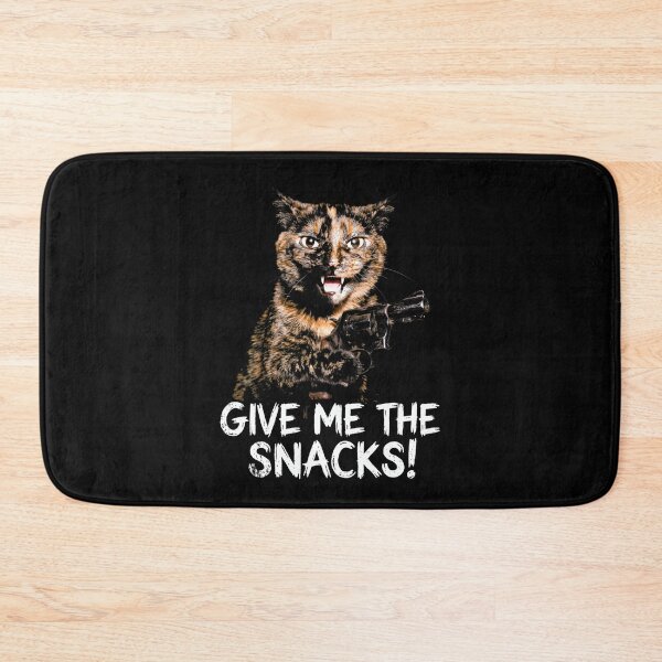 Item preview, Give Me The Snacks Angry Funny Tortoiseshell Cat With Gun designed and sold by Off-Road-Zone.