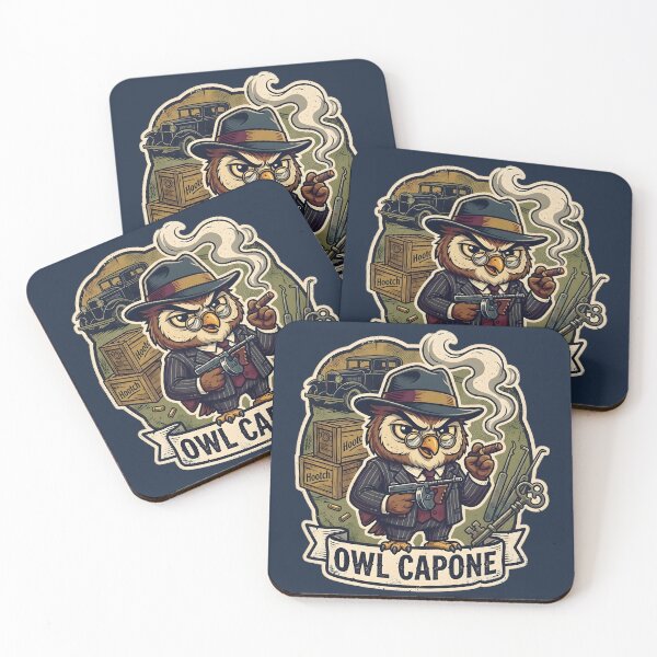Item preview, Owl Capone Vintage Cartoon 1930s Chicago Mobster designed and sold by radiogalaxy.