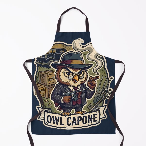 Item preview, Owl Capone Vintage Cartoon 1930s Chicago Mobster designed and sold by radiogalaxy.