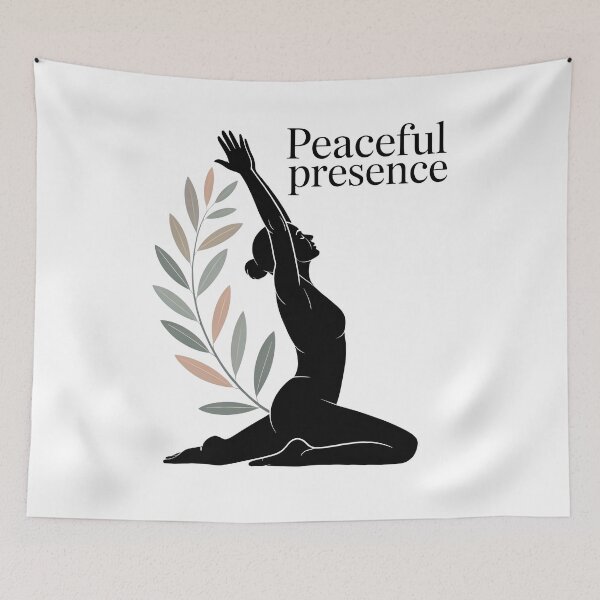 Item preview, Peaceful Presence Yoga Botanical Shirt designed and sold by 108stillness.