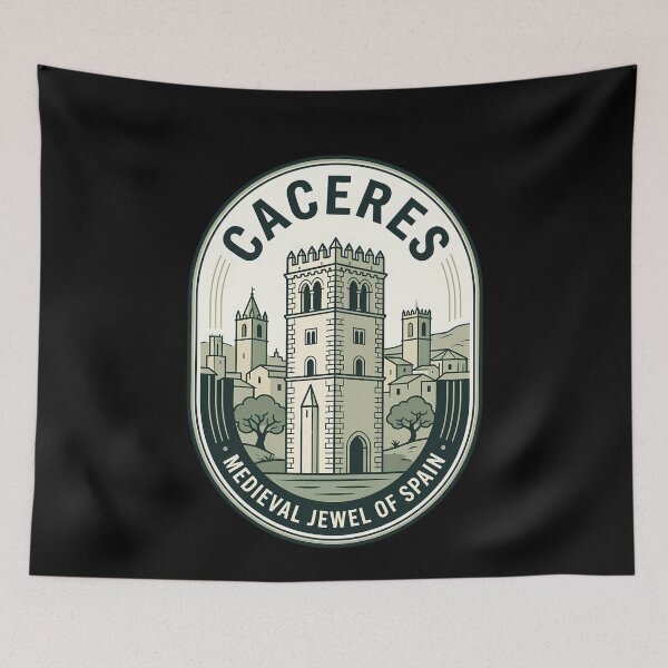 Item preview, Caceres Spain Medieval Jewel Vintage Travel Emblem designed and sold by k3rstman1.