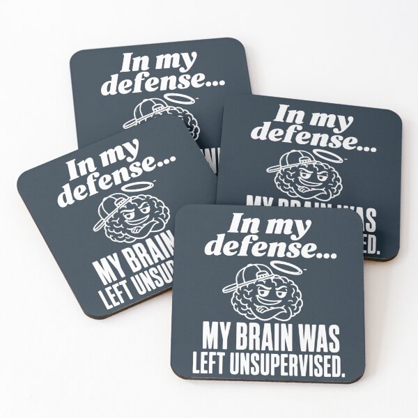 Item preview, My Defense Brain Unsupervised Cool ADHD Humor t-shirt  designed and sold by MOSIDRIP™.