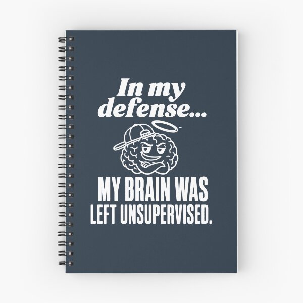 Item preview, My Defense Brain Unsupervised Cool ADHD Humor t-shirt  designed and sold by Mosidrip.