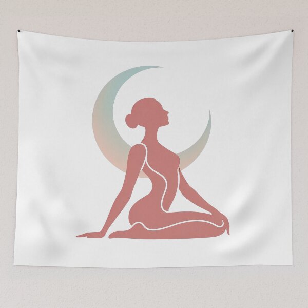 Artikelvorschau, Mondgöttin Yoga Sitzpose Shirt entworfen und verkauft von 108stillness.