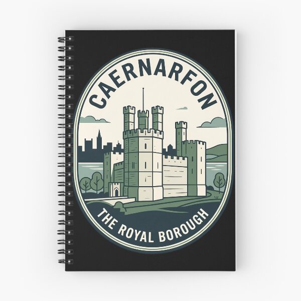 Item preview, Caernarfon Castle Wales Vintage Travel Emblem designed and sold by k3rstman1.