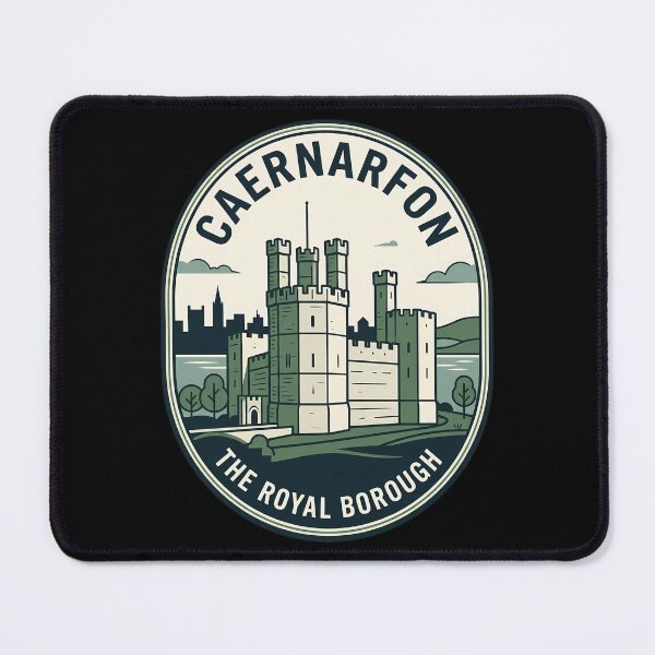 Item preview, Caernarfon Castle Wales Vintage Travel Emblem designed and sold by k3rstman1.
