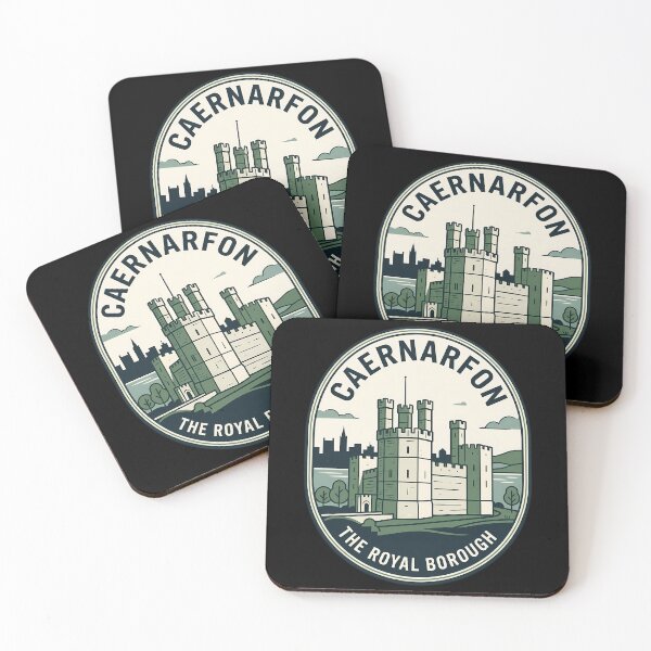 Item preview, Caernarfon Castle Wales Vintage Travel Emblem designed and sold by k3rstman1.