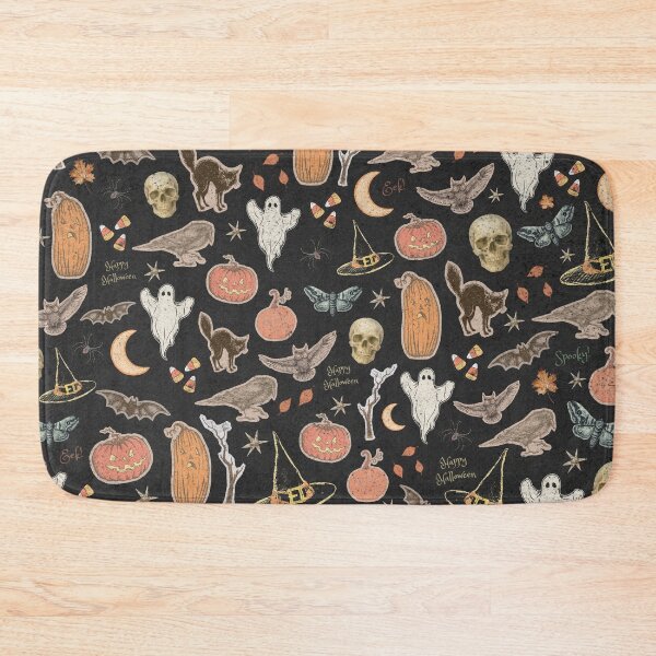 Item preview, Happy Halloween Vintage Primitive All Hallow's Eve Collage designed and sold by GhostlyWorld.