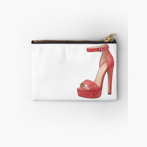Item preview, Red Watercolor High Heel Sandals Chic Fashion Illustration designed and sold by FernLiz.