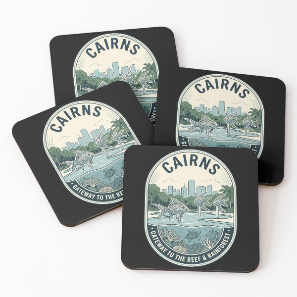 Item preview, Cairns Gateway to the Reef Vintage Travel Emblem designed and sold by k3rstman1.