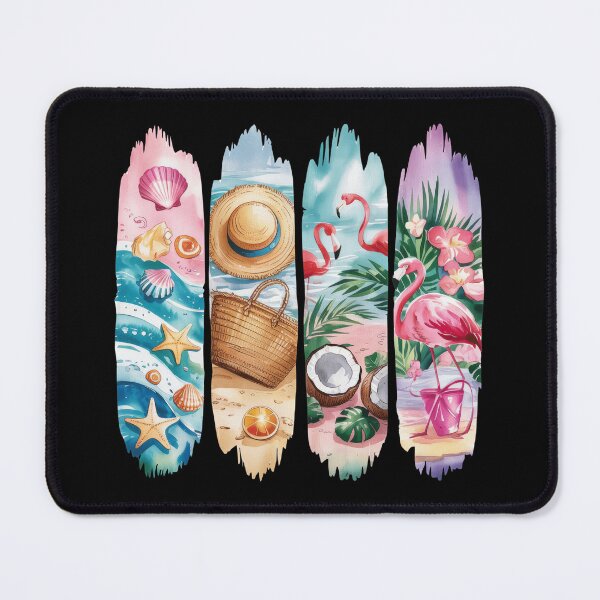 Item preview, Coastal Beach Scene With Flamingo And Coconut designed and sold by dombursaidpos.
