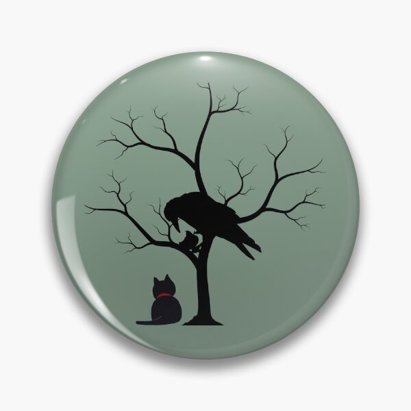 Item preview, Raven and Black Cat in Mystic Tree designed and sold by A touch of creativity.