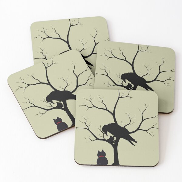 Item preview, Raven and Black Cat in Mystic Tree designed and sold by A touch of creativity.