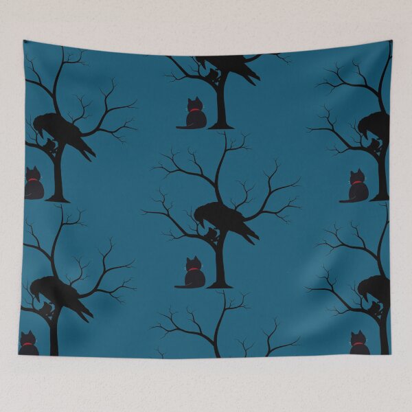 Item preview, Raven and Black Cat in Mystic Tree designed and sold by A touch of creativity.