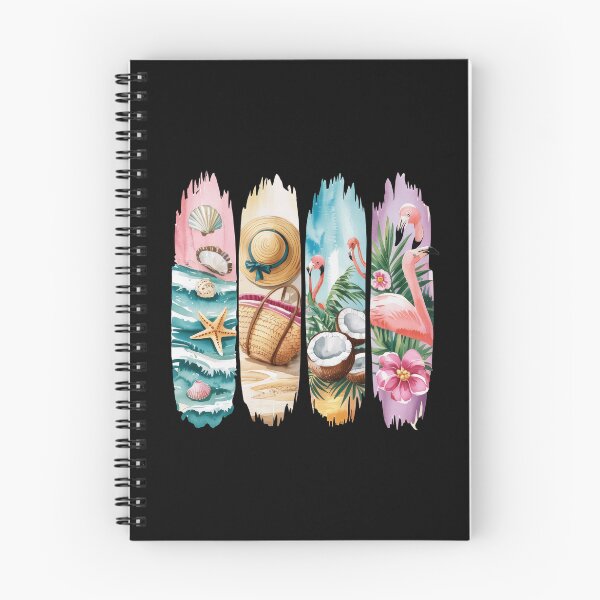 Item preview, Pastel Beach Panels With Flamingos And Palms designed and sold by dombursaidpos.
