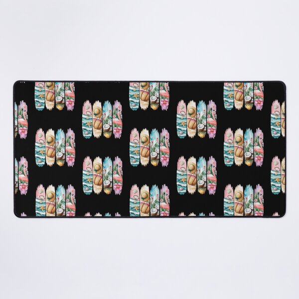 Item preview, Pastel Beach Panels With Flamingos And Palms designed and sold by dombursaidpos.