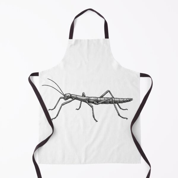 Item preview, Realistic high detail black and white stick bug designed and sold by Minimalisticaly.
