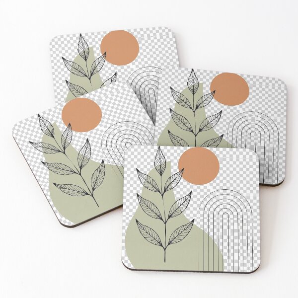 Item preview, Minimalist Botanical Abstract Leaves designed and sold by Sara-Ai.