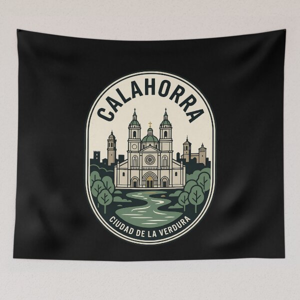 Item preview, Calahorra Spain Cathedral Vintage Travel Emblem designed and sold by k3rstman1.