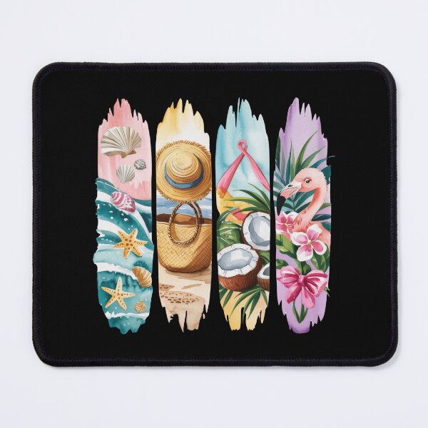 Item preview, Beach Essentials Flamingo And Palm Vignette designed and sold by dombursaidpos.