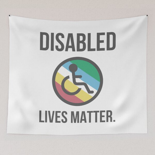 Item preview, Disabled lives matter. designed and sold by Rachel the Artist .
