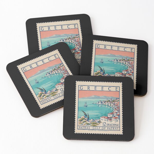 Item preview, Patras Greece Gulf of Patras Postage Stamp Sticker designed and sold by stickercuffs.