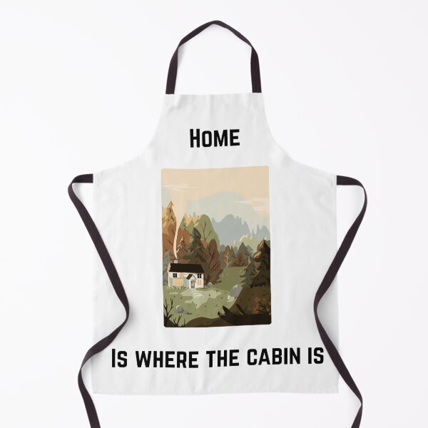 Item preview, Home Is Where the Cabin Is – Cozy Forest Nature Design designed and sold by EclairArtShop.