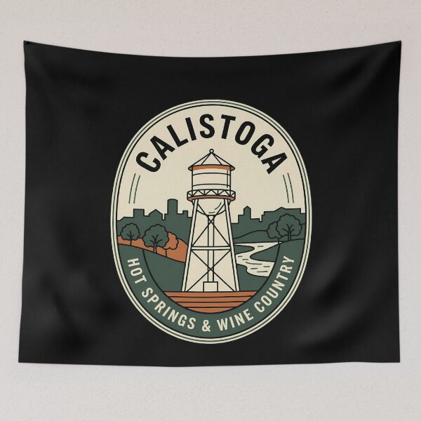Item preview, Calistoga Hot Springs Vintage Travel Emblem designed and sold by k3rstman1.