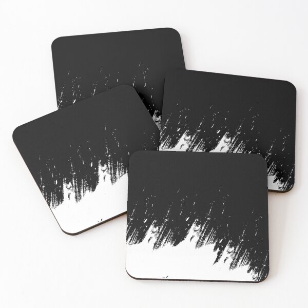 Item preview, Abstract Black and White Grunge Rain Texture designed and sold by BetweenForms.