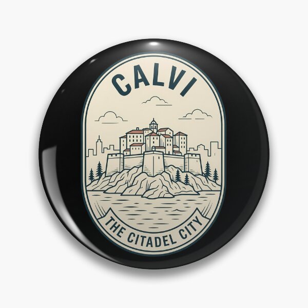 Item preview, Calvi Corsica France Vintage Travel Emblem Citadel City designed and sold by k3rstman1.